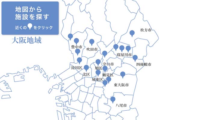 大阪府内の玉泉院の所在地の地図